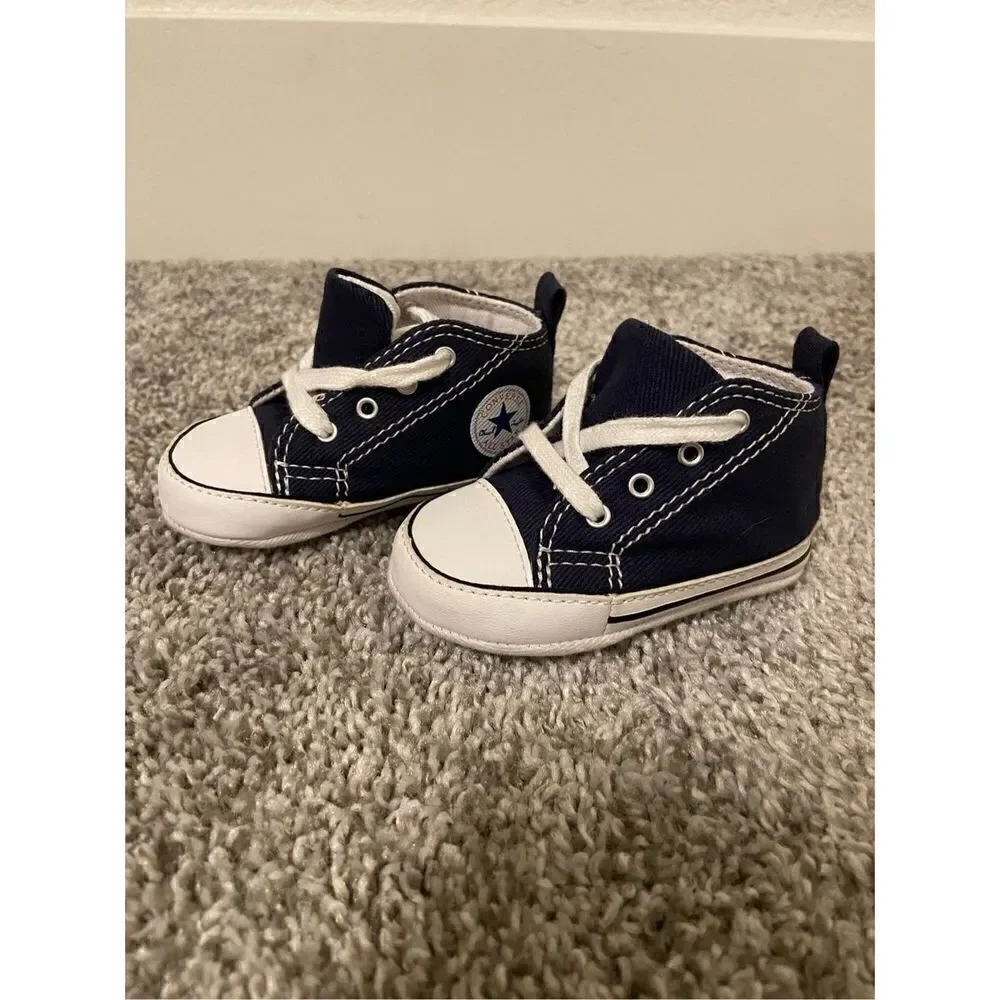 Baby Converse Dark Blue size 2